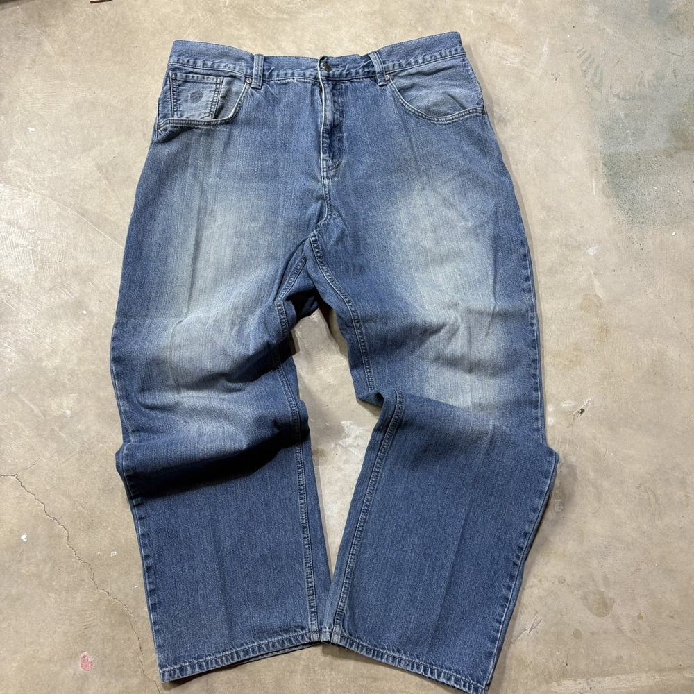 Rocawear Jeans Men's 42x30 Blue Loose Fit Baggy Y2K Denim Pants Vintage Hip Hop